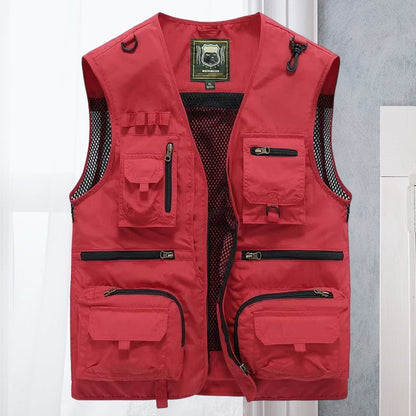 🔥Hot Sale 49% OFF🔥Breathable Mesh Zip Cargo Vest