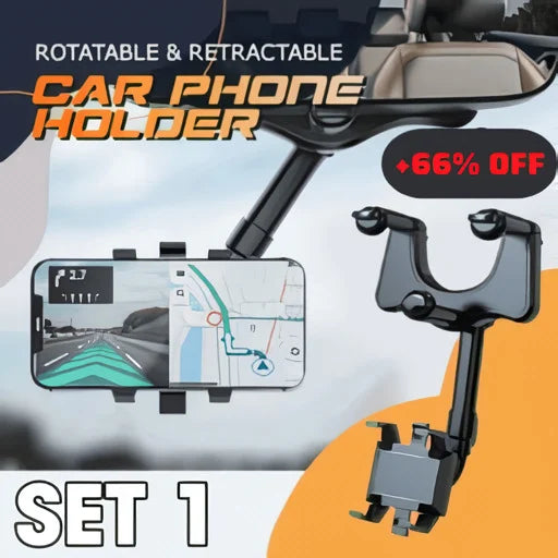 🔥Hot Sale 49% OFF📱Rotatable and Retractable Car Phone Holder