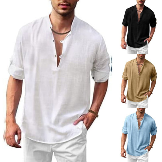 🔥BUY 2 GET 10% OFF💝2024 Men's Cotton and Linen Shirt