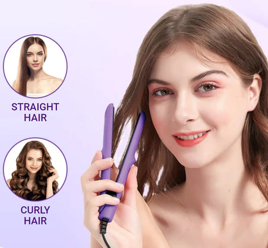 🔥BUY 2 GET 10% OFF💝2-in-1 Mini Curling Wand & Flat Iron Hair Straightener