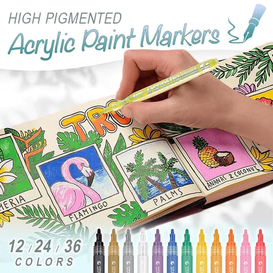 🔥Buy 2 Get 1 Free🔥High Pigmented Acrylic Paint Markers