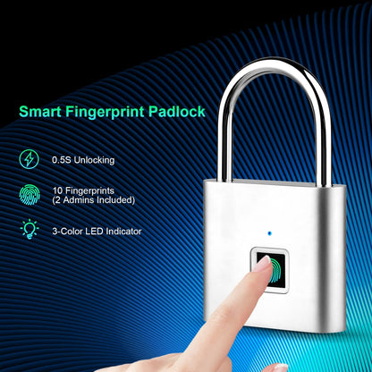 🔥BUY 2 GET 10% OFF🔒Smart Fingerprint Padlock (Model SY11 and Model M01）