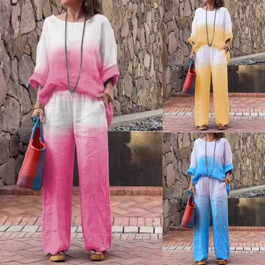 🔥BUY 2 GET 10% OFF💝Women's Casual And Comfortable Gradient Two-Piece Set