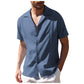 🔥BUY 2 GET 10% OFF💝Men's Loose Linen Short Sleeve Casual Shirt