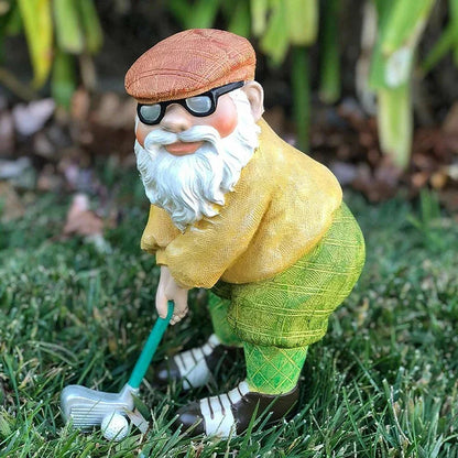 🔥BUY 2 GET 10% OFF💝Resin Golf Gnome Sculpture Dwarf Statues