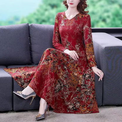 🔥BUY 2 GET 10% OFF💝Women’s elegant V-neck floral dress👗