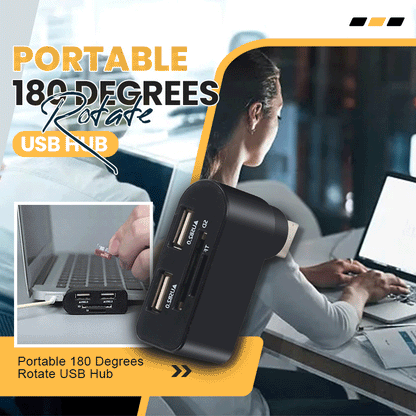 🔥BUY 2 GET 10% OFF💝Portable 180 Degrees Rotate USB Hub