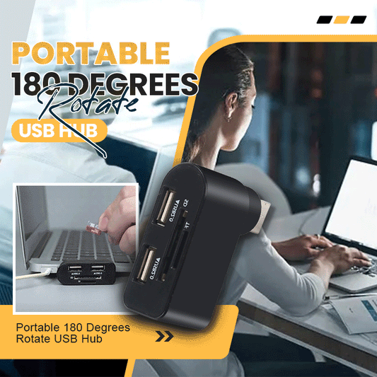 🔥BUY 2 GET 10% OFF💝Portable 180 Degrees Rotate USB Hub