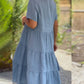 🔥Hot Sale 49% OFF🔥Cotton Linen V-neck Solid Color Dress