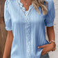 🔥HOT SALE 49% OFF🔥V Neck Plain Lace Elegant Shirt