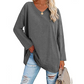 🔥Hot Sale 49% OFF🔥Women's loose long sleeve fashion V-neck knit top