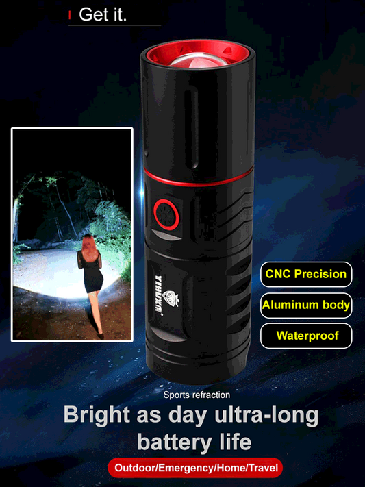 🔥BUY 2 GET 10% OFF💝Telescopic Zoom Long-Range Outdoor Bright Flashlight