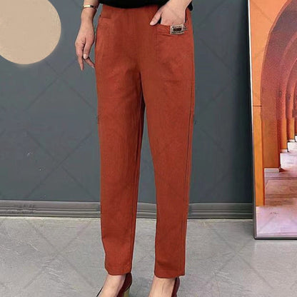 🔥BUY 2 GET 10% OFF💝Women's Elastic Waist Cotton Pants