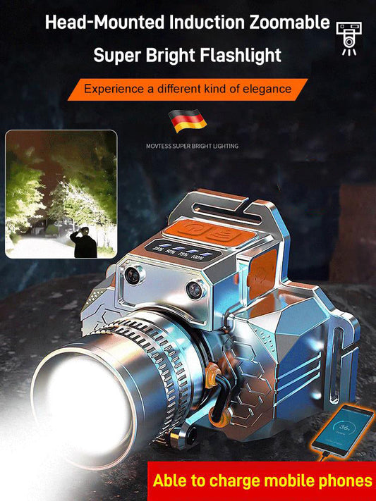 🔥BUY 2 GET 10% OFF💝Head-Mounted Induction Zoomable Flashlight