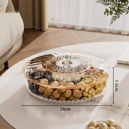 🔥HOT SALE 49% OFF🔥Light Luxury Rotating Dried Fruit Storage Tray