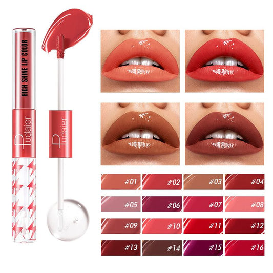 🔥Buy 2 Get 2 Free🔥16 Colors Double Ended Highlighting Lip Gloss