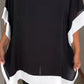 🔥Hot Sale 49% OFF🔥Women's Loose Batwing Sleeve Color Block T-Shirt