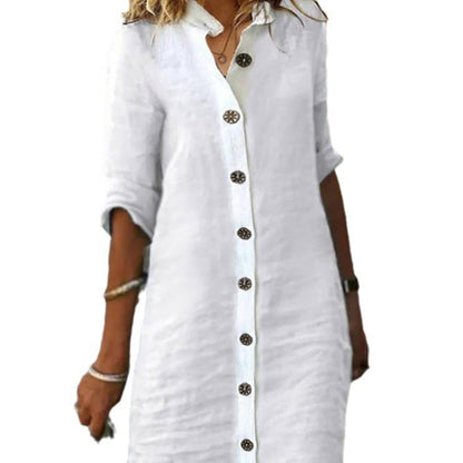 🔥BUY 2 GET 10% OFF💝Women’s Minimalist Breathable Button-up Dress