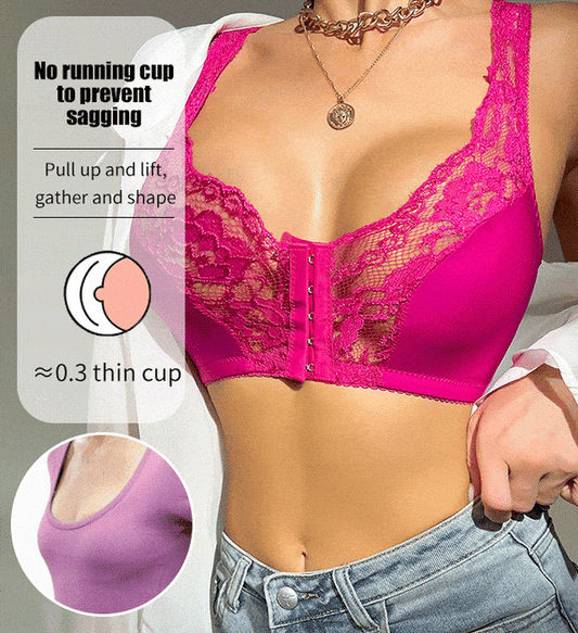 🎁Buy 2 Save 10% OFF👙French Lace Front Button Bra